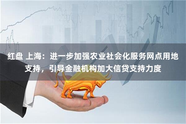 红盘 上海:进一步加强农业社会化服务网点用地支持,引导金融机构加大信贷支持力度