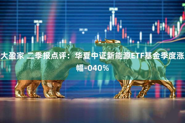 大盈家 二季报点评:华夏中证新能源ETF基金季度涨幅-040%